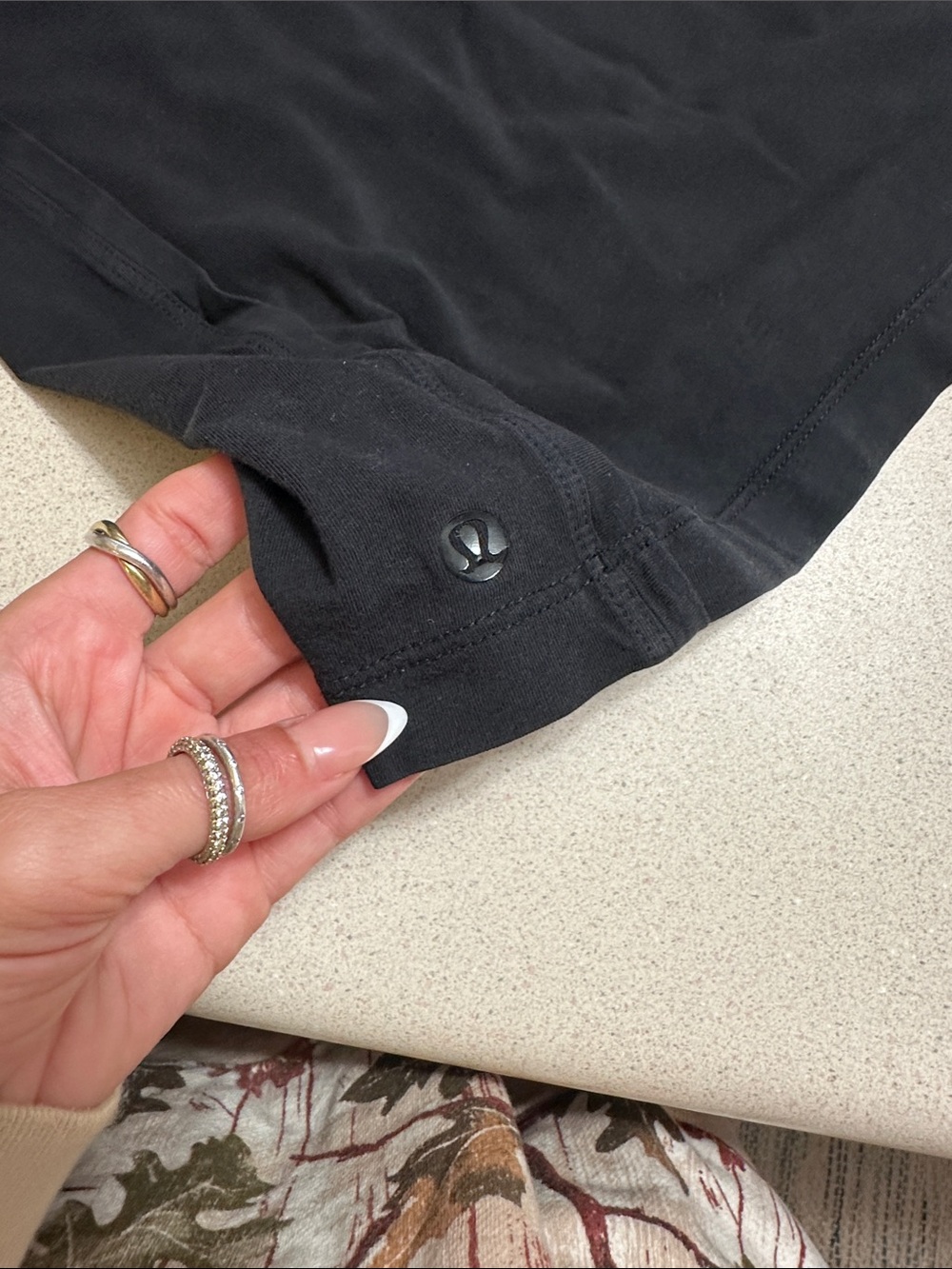 lululemon athletica Women's Black Twist-Back Tank Top - Picture 2 of 3